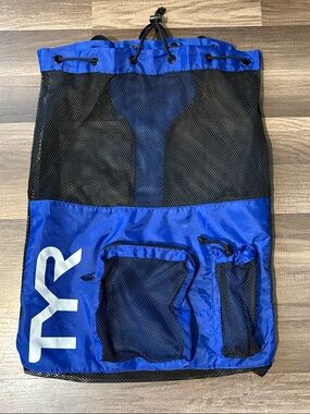 TYR Alliance Big Mesh Mummy Backpack in Royal Blue